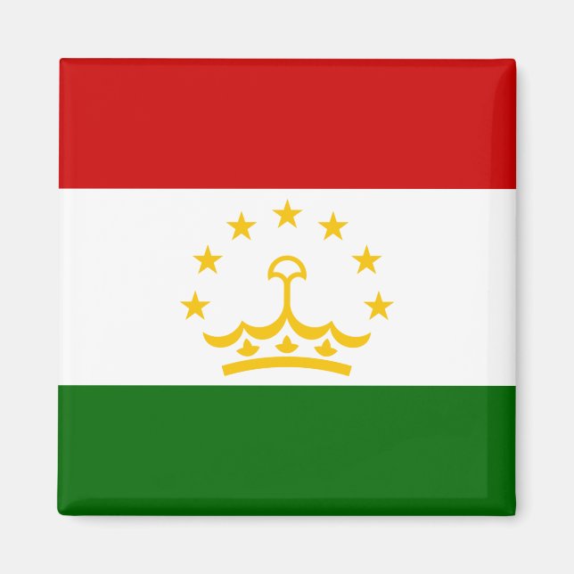 Flagge Tadschikistans (Tadschikistan) (Republik Ta Magnet (Vorne)