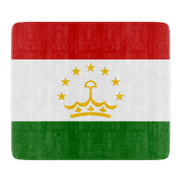 Flagge Tadschikistans (Tadschikistan) (Republik Ta Schneidebrett