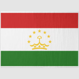 Flagge Tadschikistans (Tadschikistan) (Republik Ta Seidenpapier