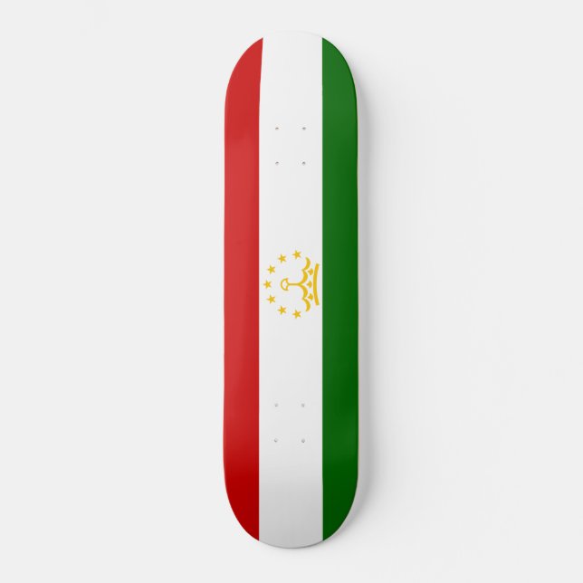 Flagge Tadschikistans (Tadschikistan) (Republik Ta Skateboard (Vorderseite)
