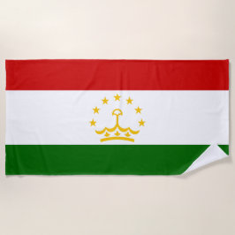 Flagge Tadschikistans (Tadschikistan) (Republik Ta Strandtuch