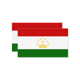 Flagge Tadschikistans Visitenkarte