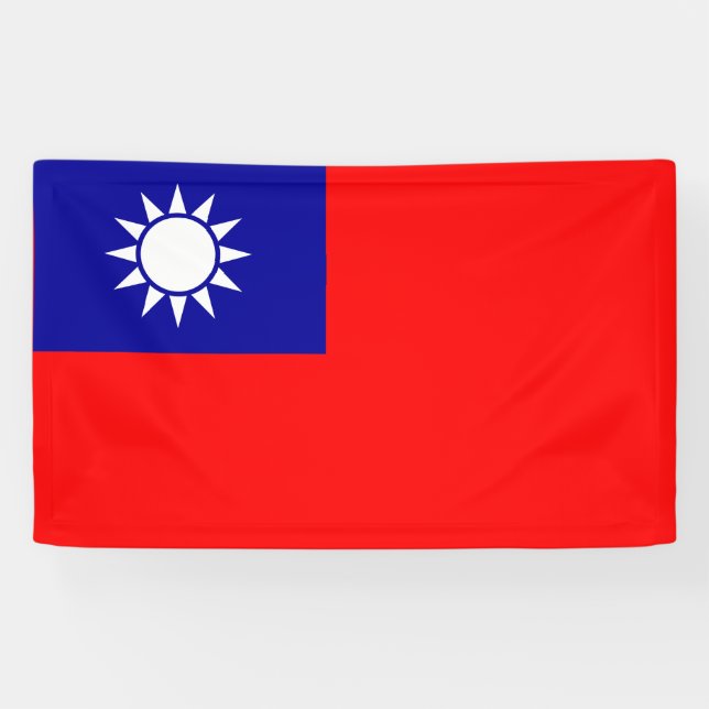 Flagge Taiwans Banner (Horizontal)