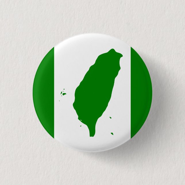 Flagge Taiwans Button (Vorderseite)