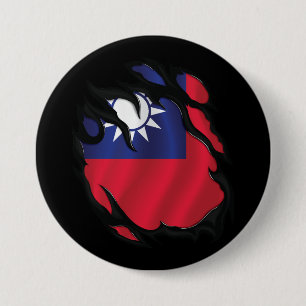 Flagge Taiwans Button