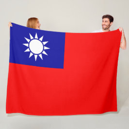 Flagge Taiwans Fleecedecke