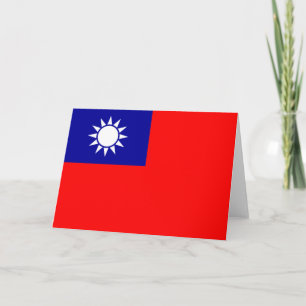 Flagge Taiwans Karte