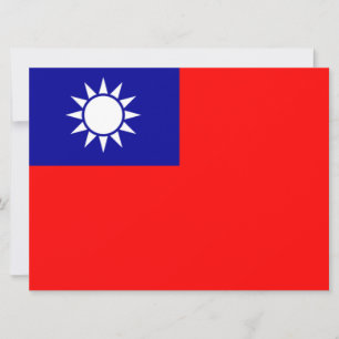 Flagge Taiwans Karte