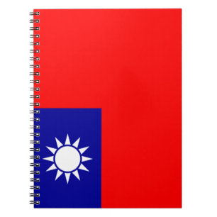 Flagge Taiwans Notizblock