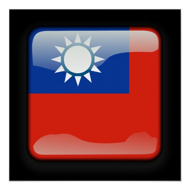 Flagge Taiwans Poster (Vorderseite)