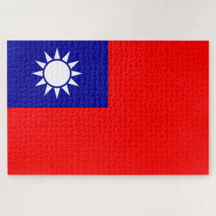 Flagge Taiwans Puzzle