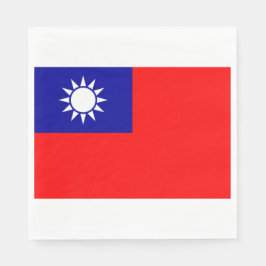 Flagge Taiwans Serviette