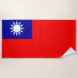 Flagge Taiwans Strandtuch
