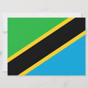 Flagge Tansanias Karte