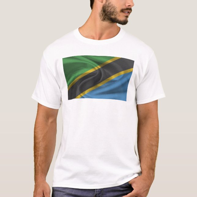 Flagge Tansanias T-Shirt (Vorderseite)