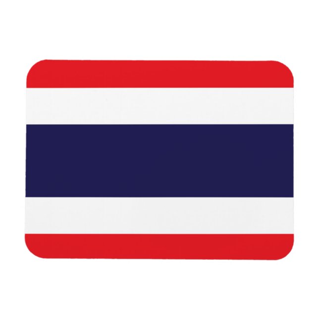 Flagge Thailands Magnet (Horizontal)