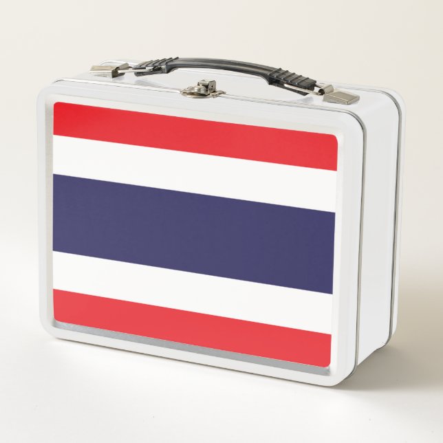 Flagge Thailands Metall Brotdose (Vorderseite)