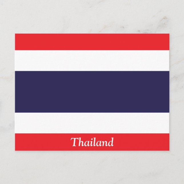 Flagge Thailands Postkarte (Vorderseite)