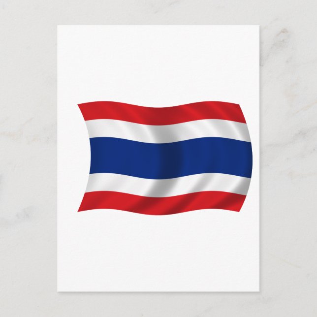 Flagge Thailands Postkarte (Vorderseite)
