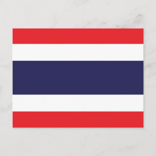 Flagge Thailands Postkarte