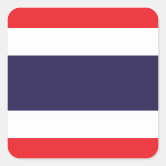 Flagge Thailands Quadratischer Aufkleber