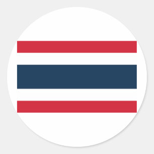 Flagge Thailands Runder Aufkleber