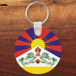 Flagge Tibet & Snow Lions - Der Himalaya Schlüsselanhänger