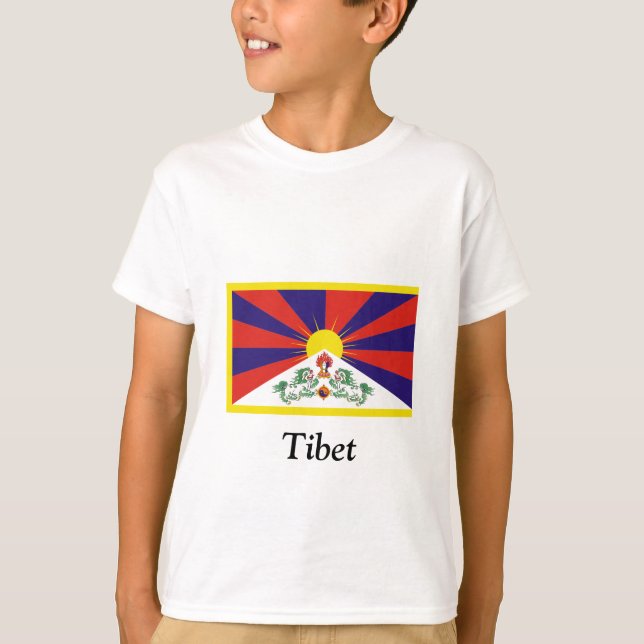 Flagge Tibets T-Shirt (Vorderseite)