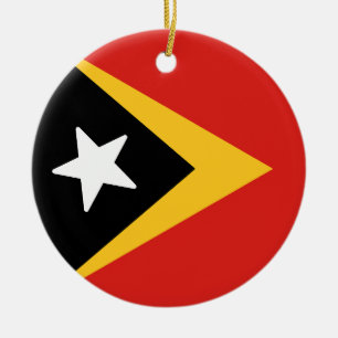 Flagge Timor-Lestes Keramik Ornament