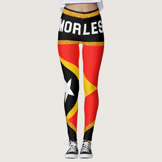 Flagge Timor-Lestes Leggings (Vorderseite)