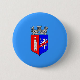 Flagge Tiranas, Albanien Button