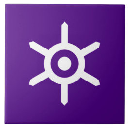 Flagge Tokios (Stadt der japanischen Hauptstadt) Fliese