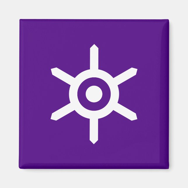 Flagge Tokios (Stadt der japanischen Hauptstadt) Magnet (Vorne)