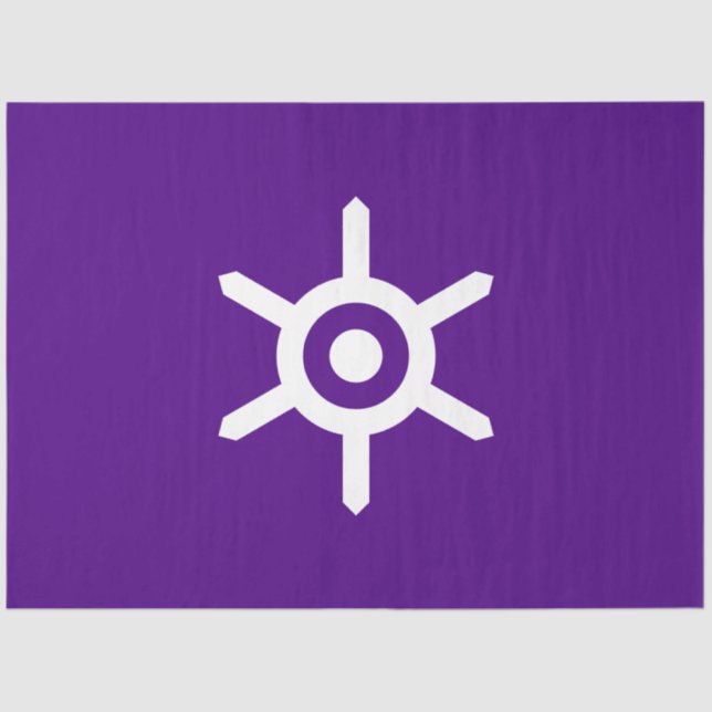 Flagge Tokios (Stadt der japanischen Hauptstadt) Seidenpapier (Vorderseite)