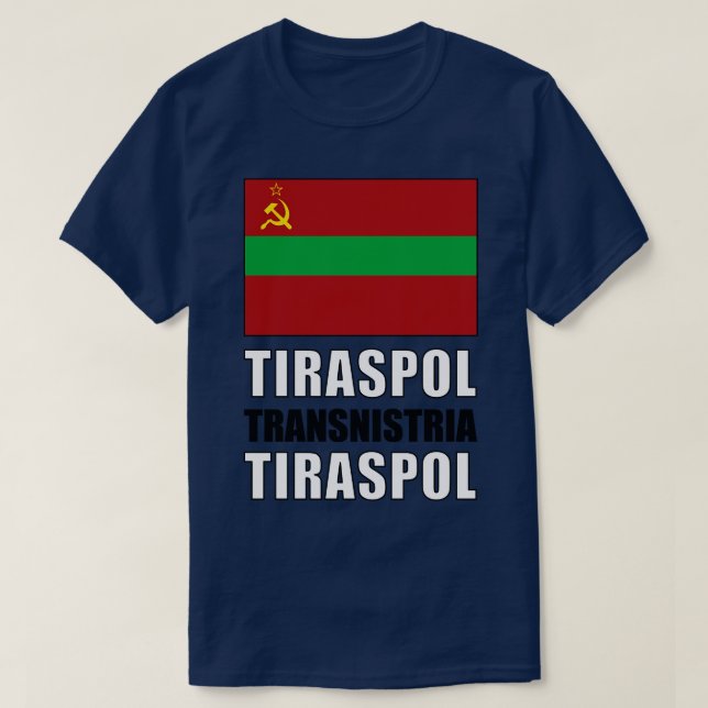Flagge Transnistriens T-Shirt (Design vorne)
