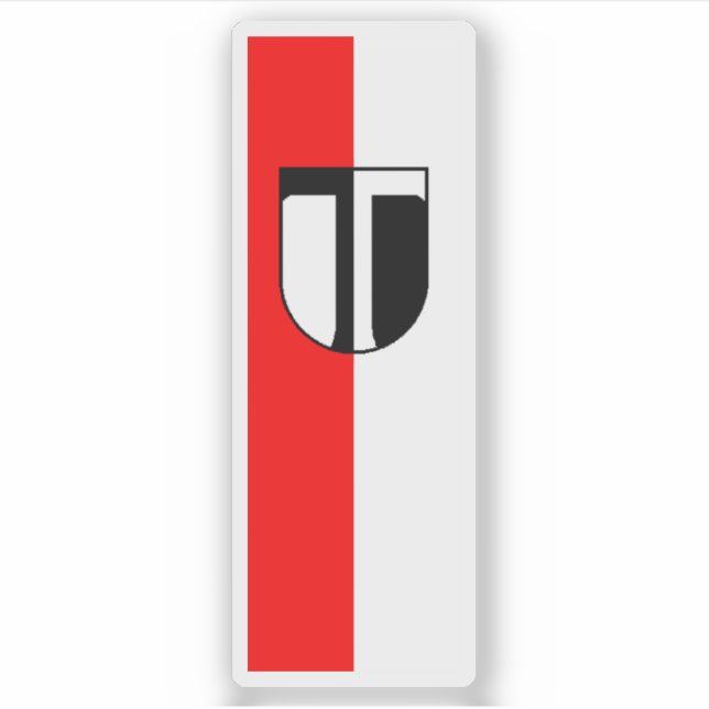 Flagge Traun, Österreich Aufkleber (Vorderseite)