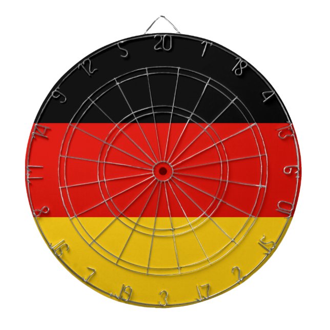 Flagge Trikolorisches Deutschland Dartscheibe (vorne)