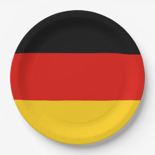 Flagge Trikolorisches Deutschland Pappteller