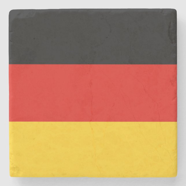 Flagge Trikolorisches Deutschland Steinuntersetzer (Vorderseite)