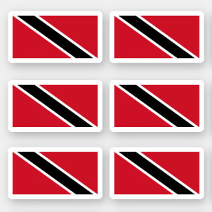 Flagge Trindadians und Tobagonisch (Trinbagonisch) Aufkleber