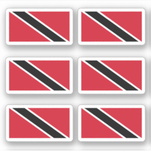 Flagge Trindadins und Tobagonesiens Aufkleber