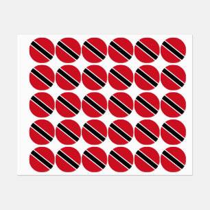 Flagge Trinidad und Tobago Etiketten