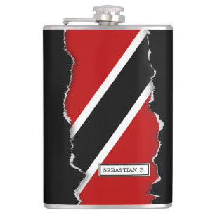 Flagge Trinidad und Tobago Flachmann