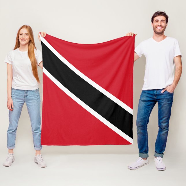 Flagge Trinidad und Tobago Fleecedecke (Beispiel)