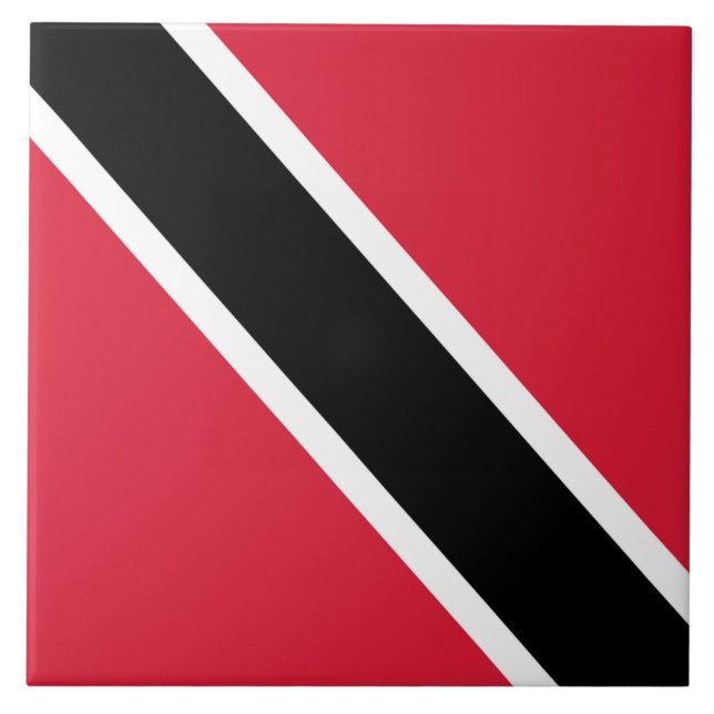 Flagge Trinidad und Tobago Fliese (Vorderseite)