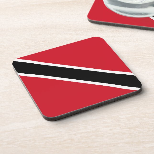 Flagge Trinidad und Tobago Getränkeuntersetzer (Linke Seite)