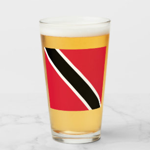 Flagge Trinidad und Tobago          Glas