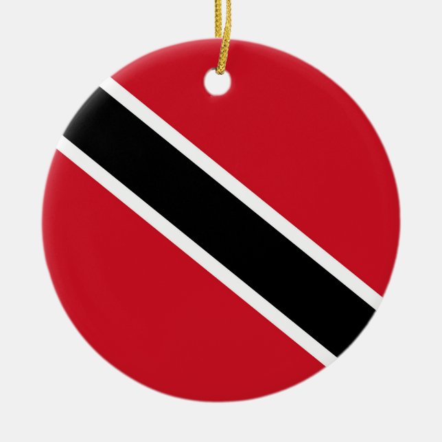 Flagge Trinidad und Tobago Keramik Ornament (Vorne)