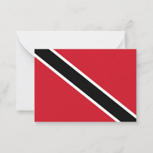 Flagge Trinidad und Tobago Mitteilungskarte