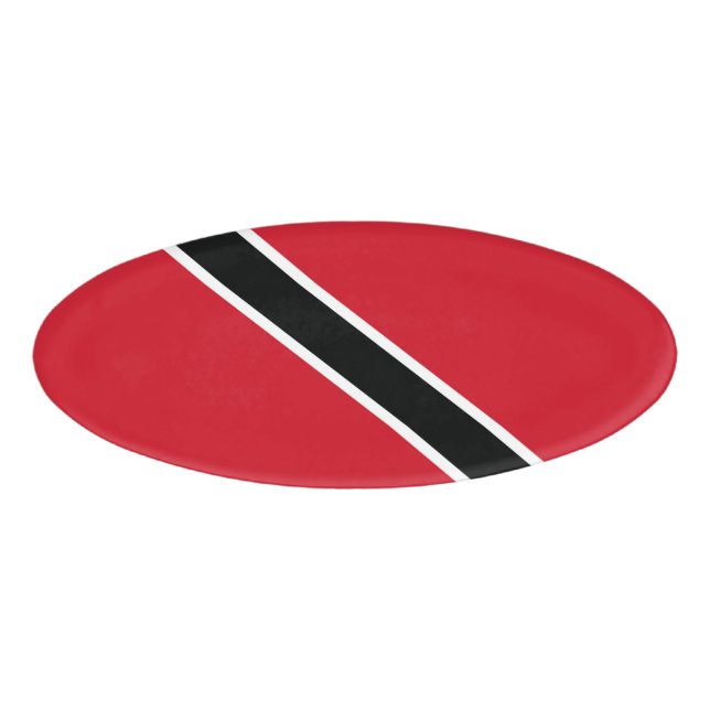 Flagge Trinidad und Tobago Namenschild (Vorderseite)